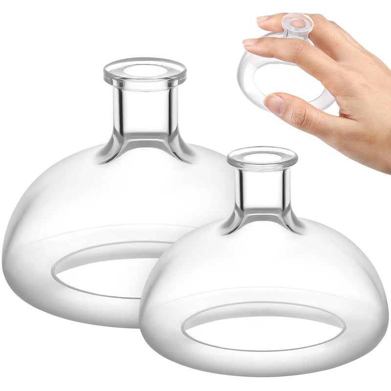 DOITOOL 2PCS Chest Percussion Cup Mucus Removal Device Flutter Valve Chest Physical Therapy Aid Adult Baby Palm Sputum Remover SL